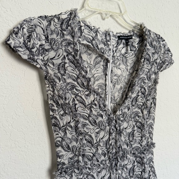 Marissa Webb Grey Silk Ruffle Tiered Midi Dress Size XS Victorian Goth Romantic - Picture 4 of 10